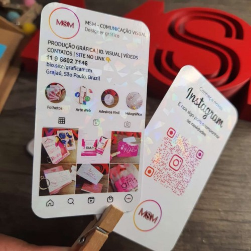 Cartão Feed Instagram  - Holográfico