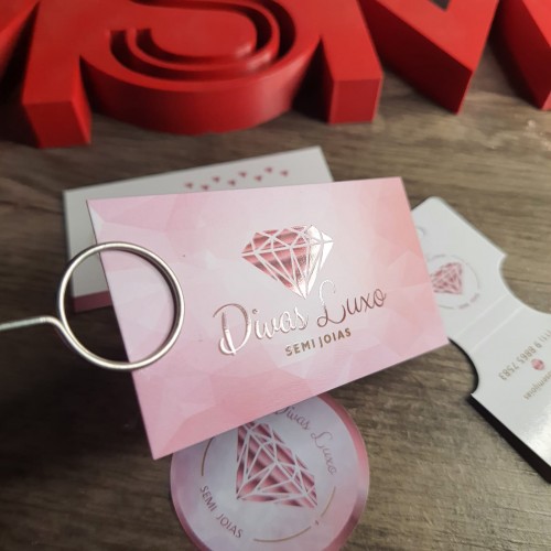 Cartão de Visita - Verniz Localizado + Laminação fosca Bopp 