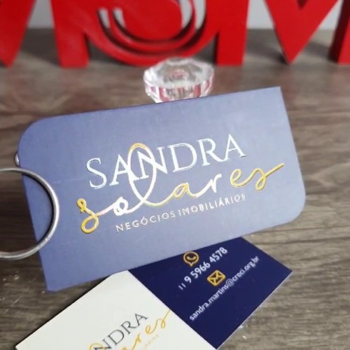 Cartão de Visita - Verniz Localizado + Laminação fosca Bopp - 2 cantos arredondados